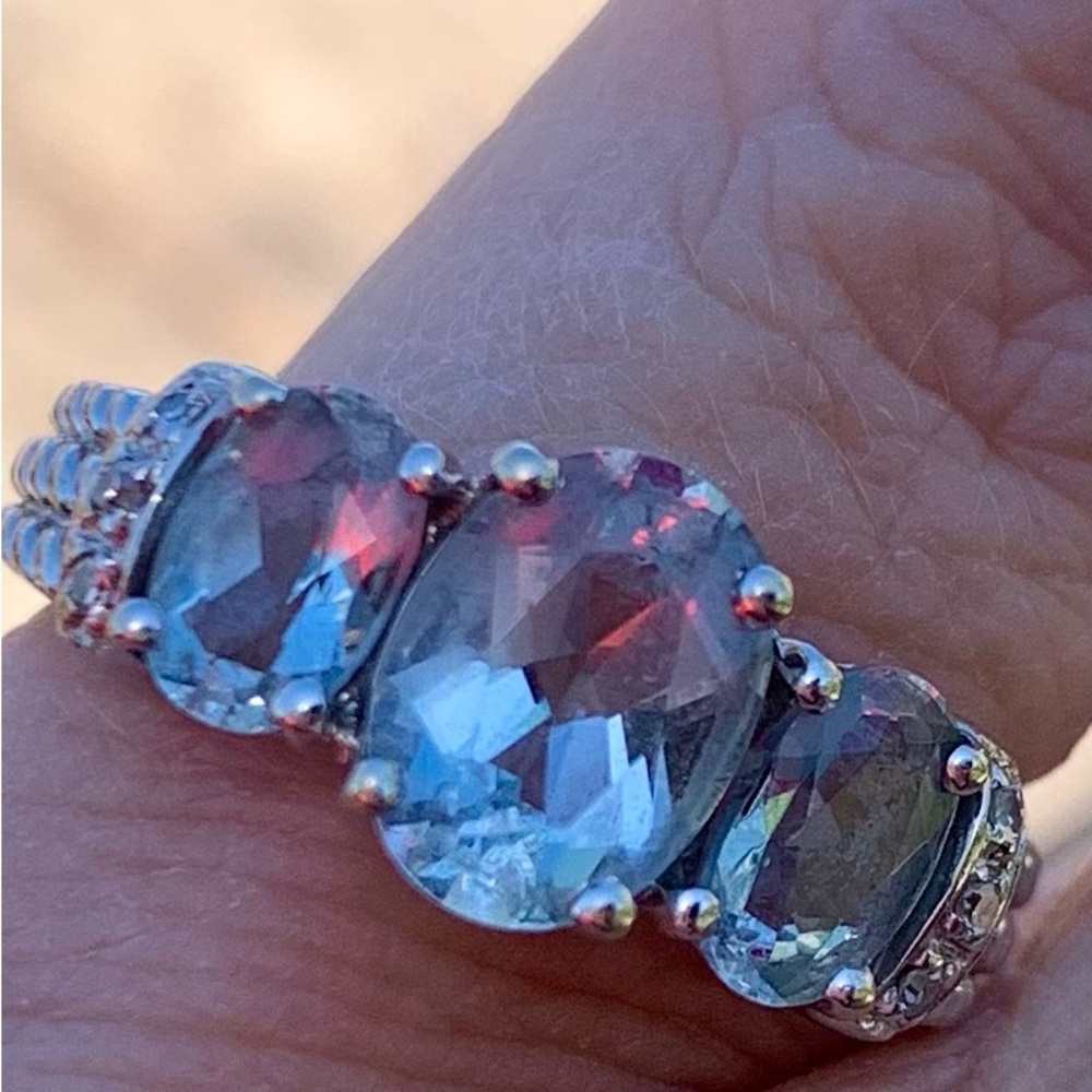 14k WG Aquamarine Ring - Picture 9 of 9
